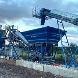 30 m3/h mobile concrete batching plant